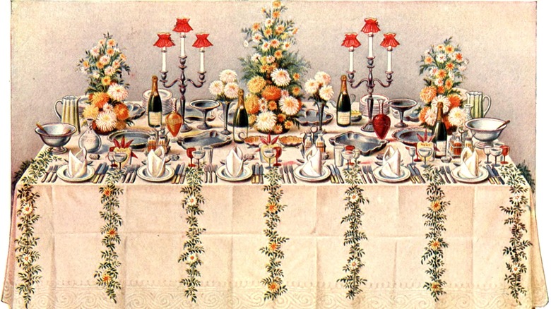 Dinner from Mrs. Beeton's Book of Household Management