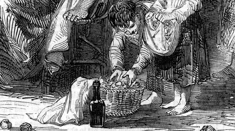 Victorian Halloween night scene