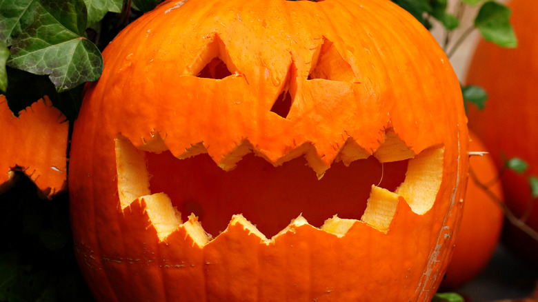 Jack-o'-lantern grins