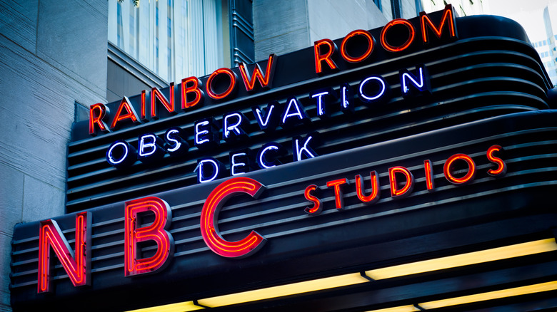 The Rainbow Room marquee at 30 Rockefeller Center