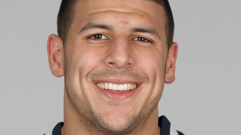 Aaron Hernandez smiling