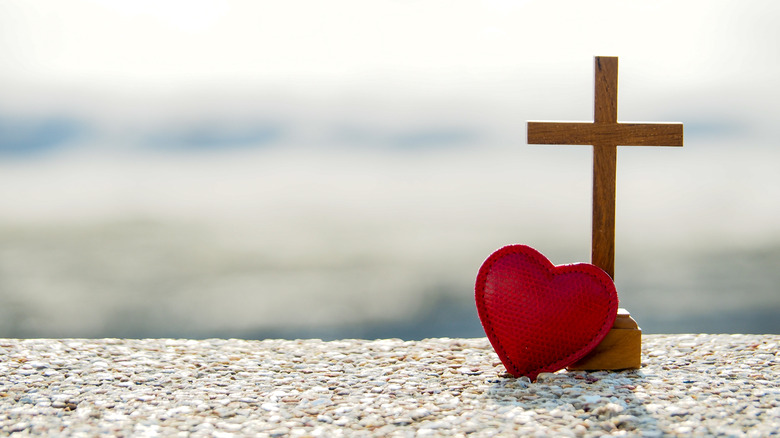 a wooden cross