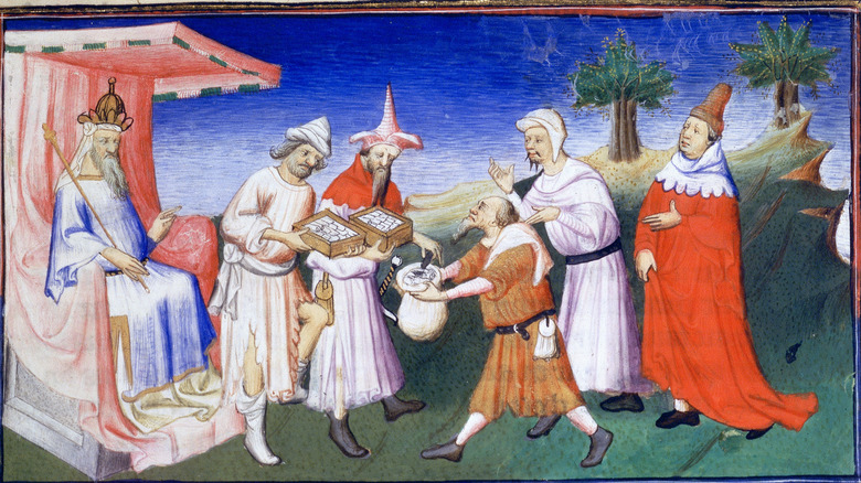 medieval illustration of Kublai Khan