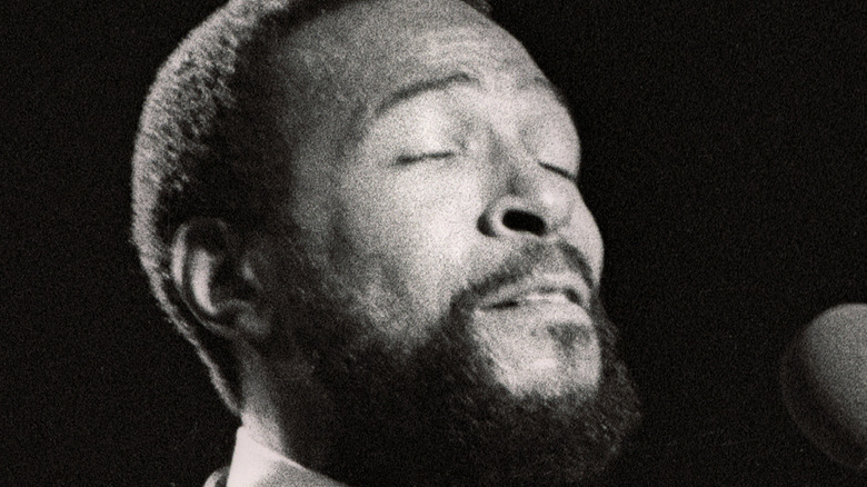 Marvin Gaye on stage in 1981