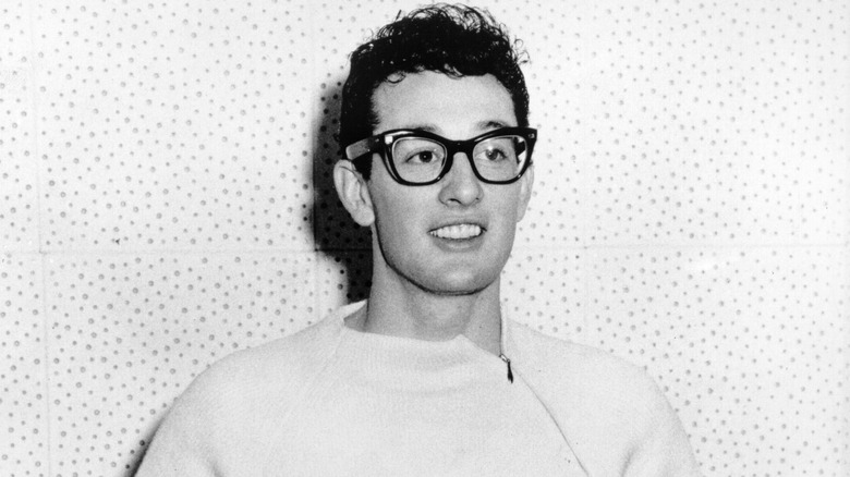 Buddy Holly posing for photo