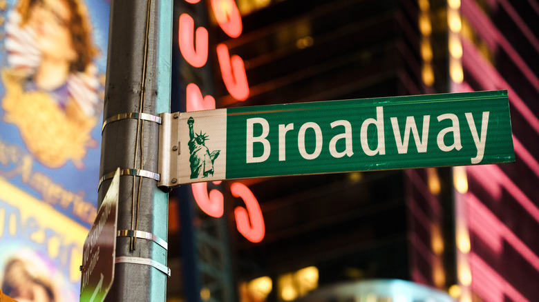 The Broadway street sign