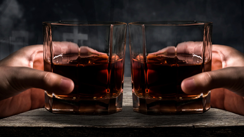 Two glasses of rum