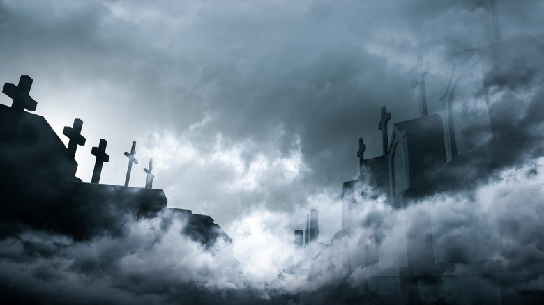 Spooky cemetery 