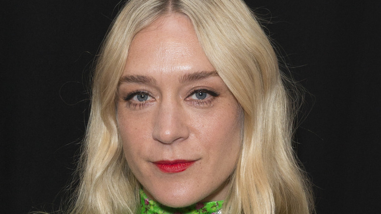 Chloe Sevigny with red lipstick