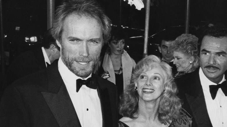 Clint Eastwood and Sondra Lock at a party