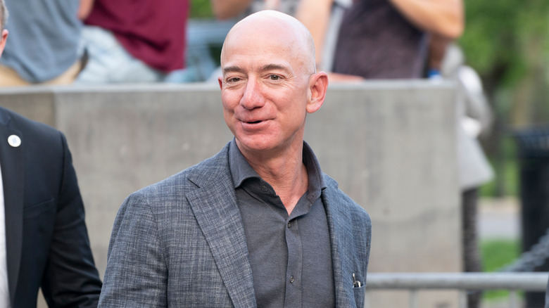 jeff bezos staring to side