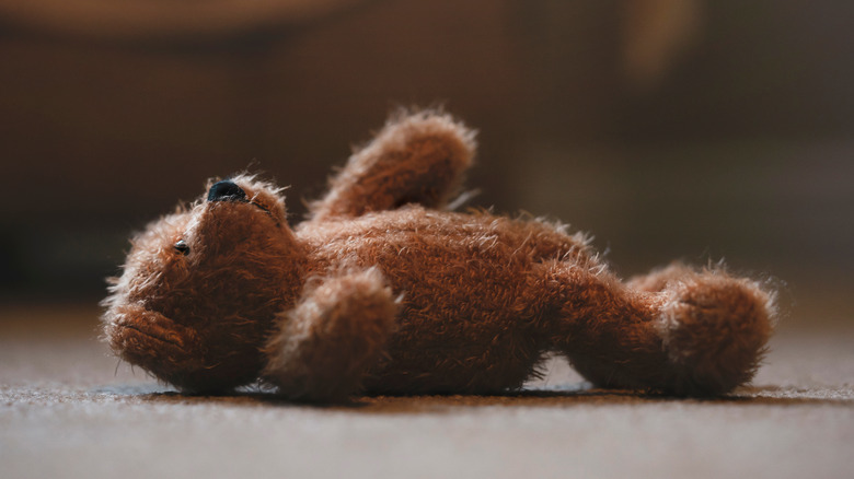 Abandoned teddy bear