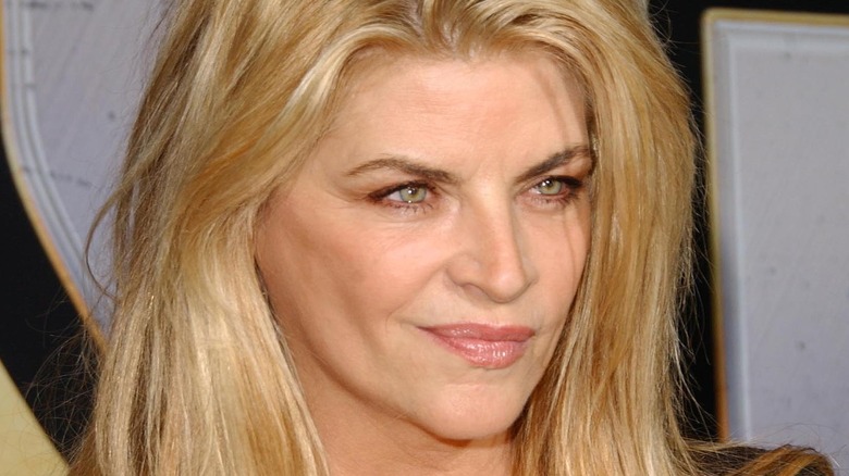 Kirstie Alley in shiny lipstick