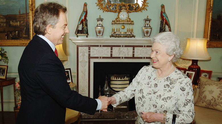 Tony Blair and the queen