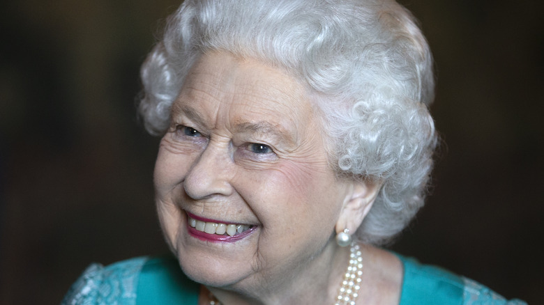 Queen Elizabeth smiling