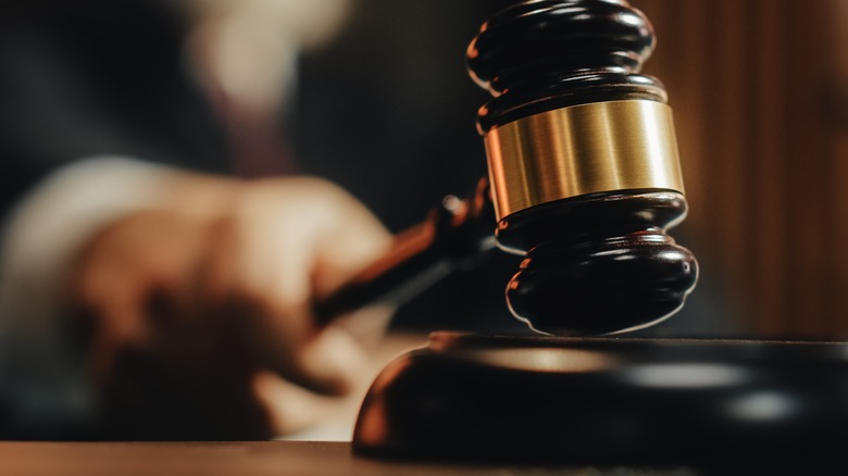 Closeup of gavel