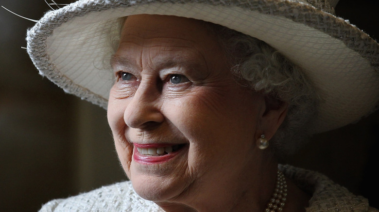 Queen Elizabeth II smiling