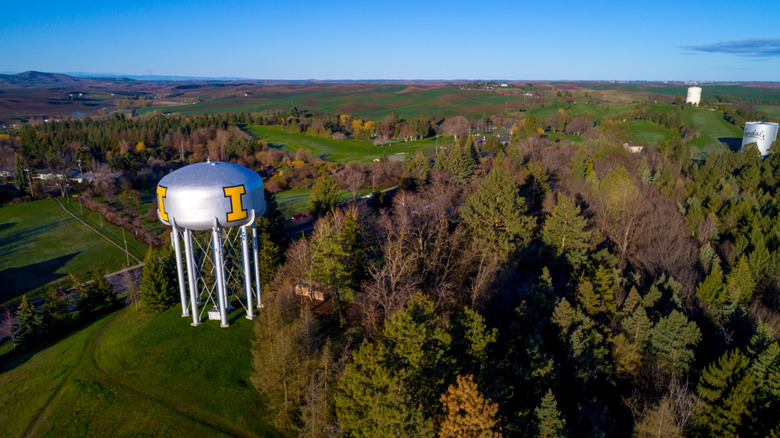 Aerial view of Moscow, Idaho