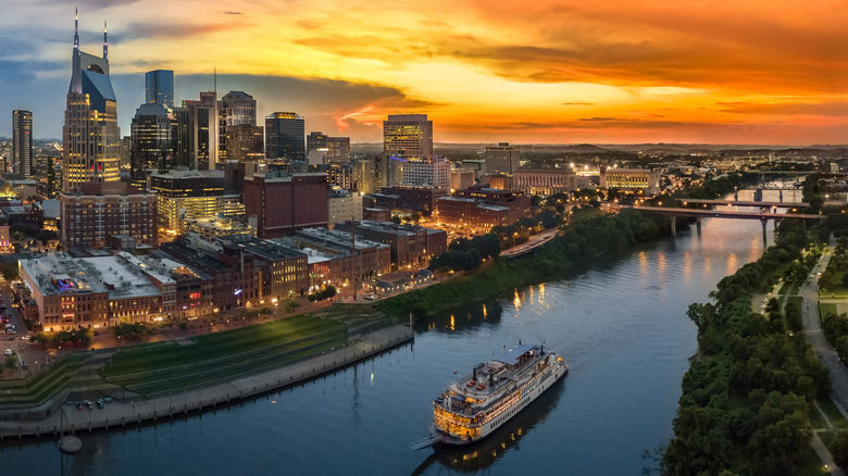 Cumberland River sunset photo