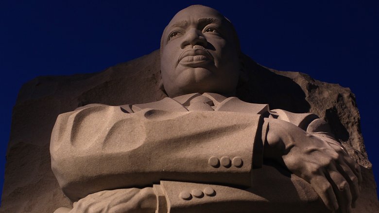 Martin Luther King Jr. statue in suit