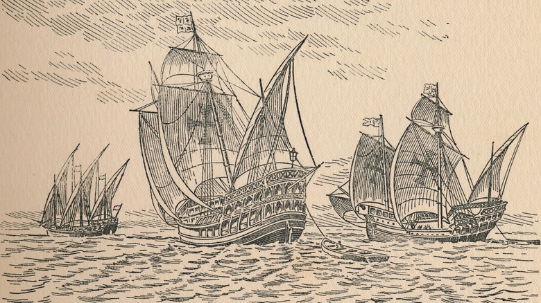 Columbus' ships