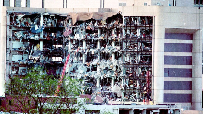 Federal building after the bombing