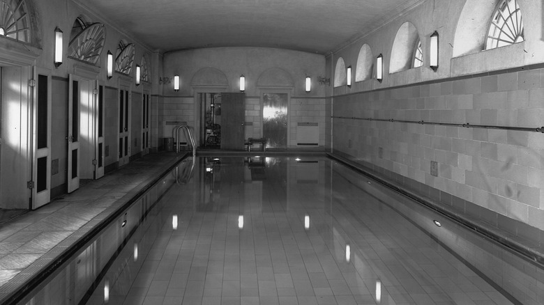 the indoor swimming pool at the White House