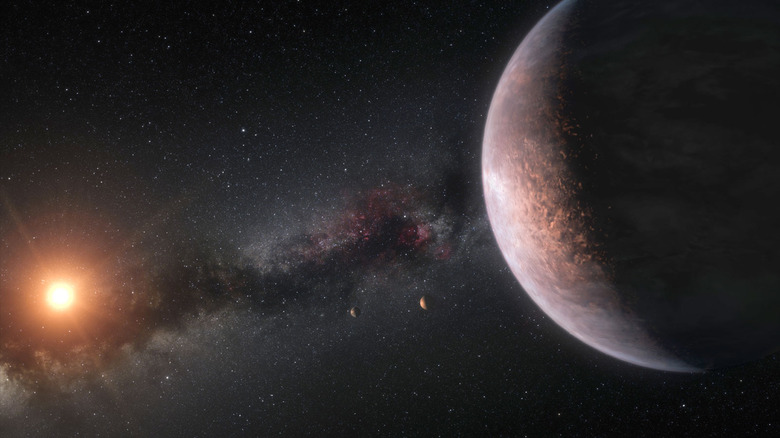 A planet orbiting another star.
