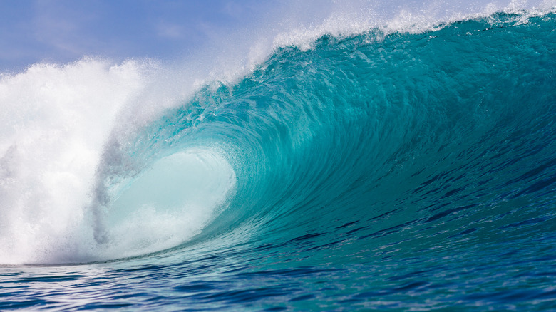 Waves crashing