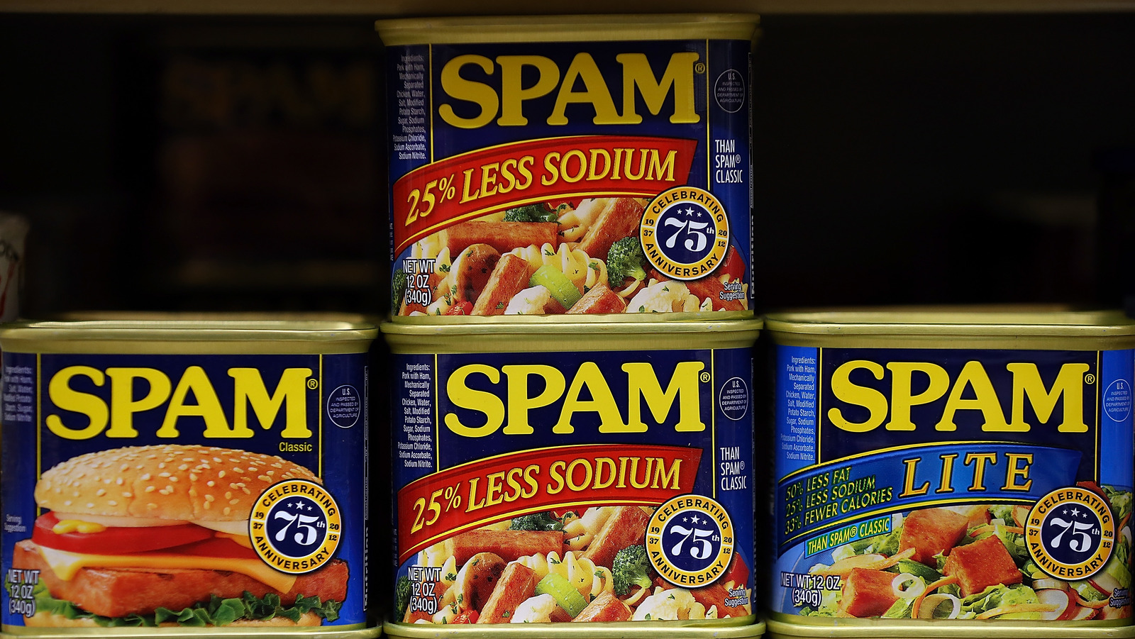 Spam flavors I bought at the Spam Museum, The Spam Museum i…