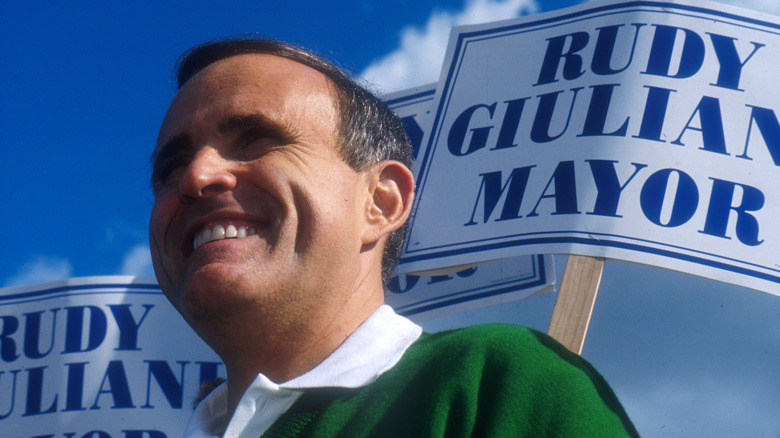 Giuliani campaigning, 1993