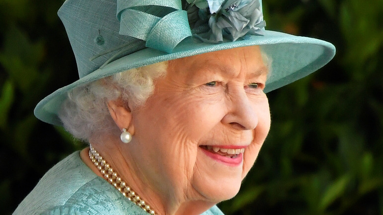 Queen Elizabeth smiling