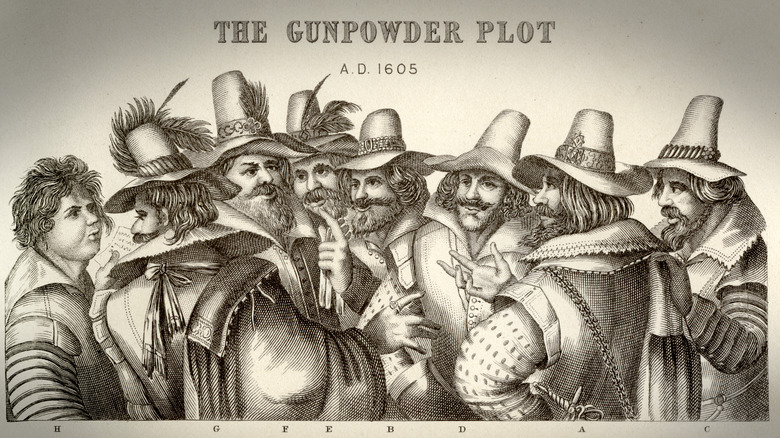 Sketch of the Gunpowder Plot conspirators