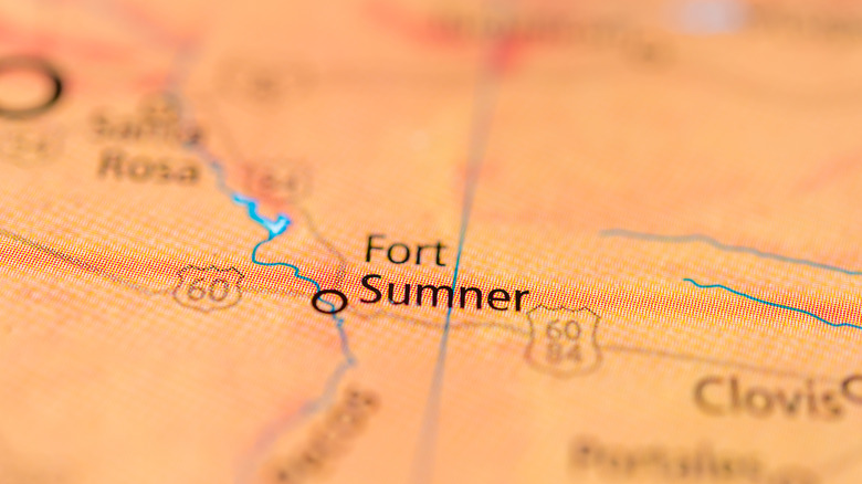 A map of Fort Sumner