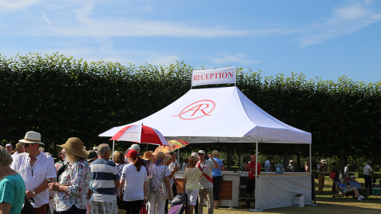 People lining up to participate in the TV show Antiques Roadshow