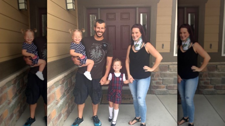 Watts family smiling for a photo on their front porch