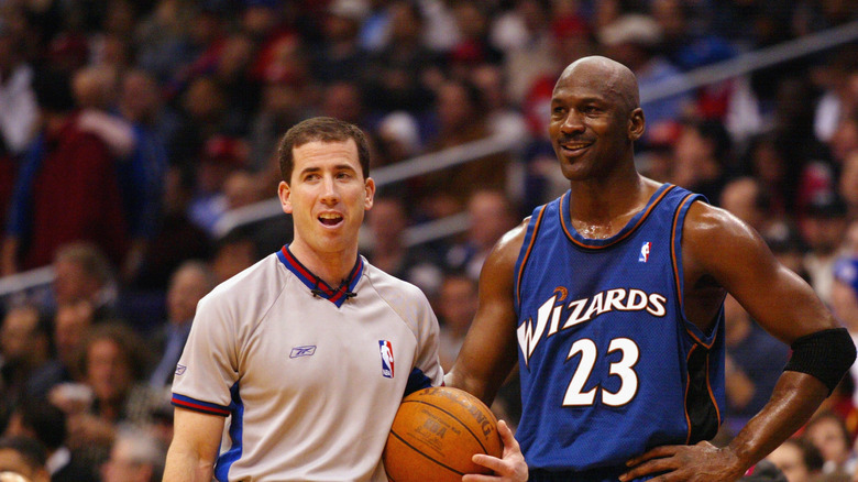 Tim Donaghy in 2003 with Michael Jordan 