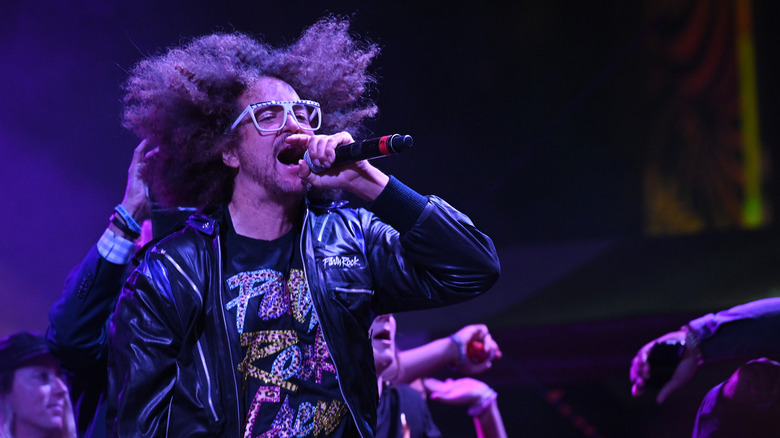 Redfoo performing at the Covington River Center Parking Lot in 2019