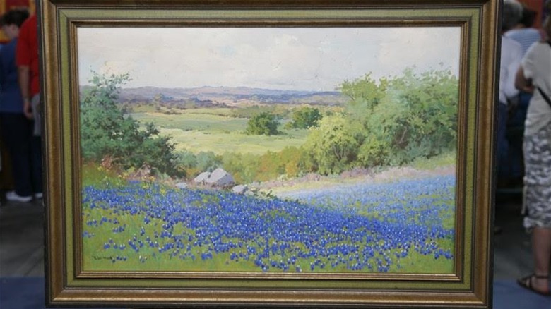 Robert Wood bluebonnets painting 