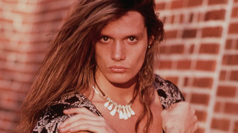 Sebastian Bach strikes a pose