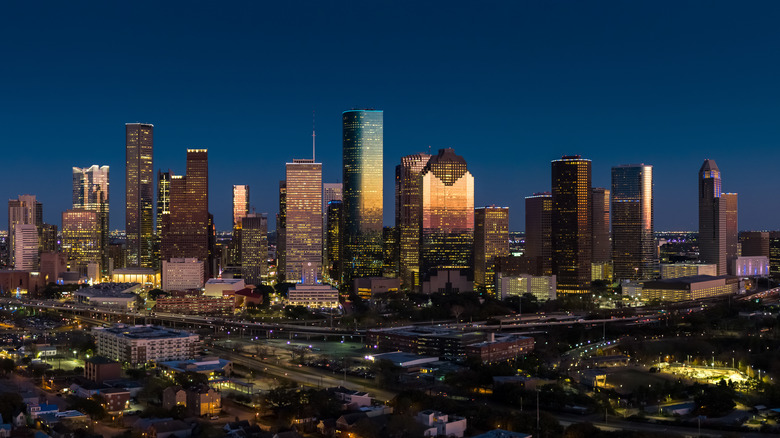Houston, Texas at night 