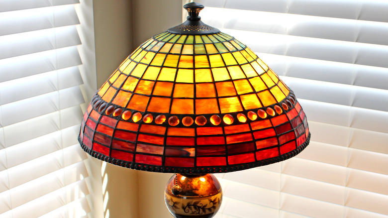 Colorful Tiffany lampshade