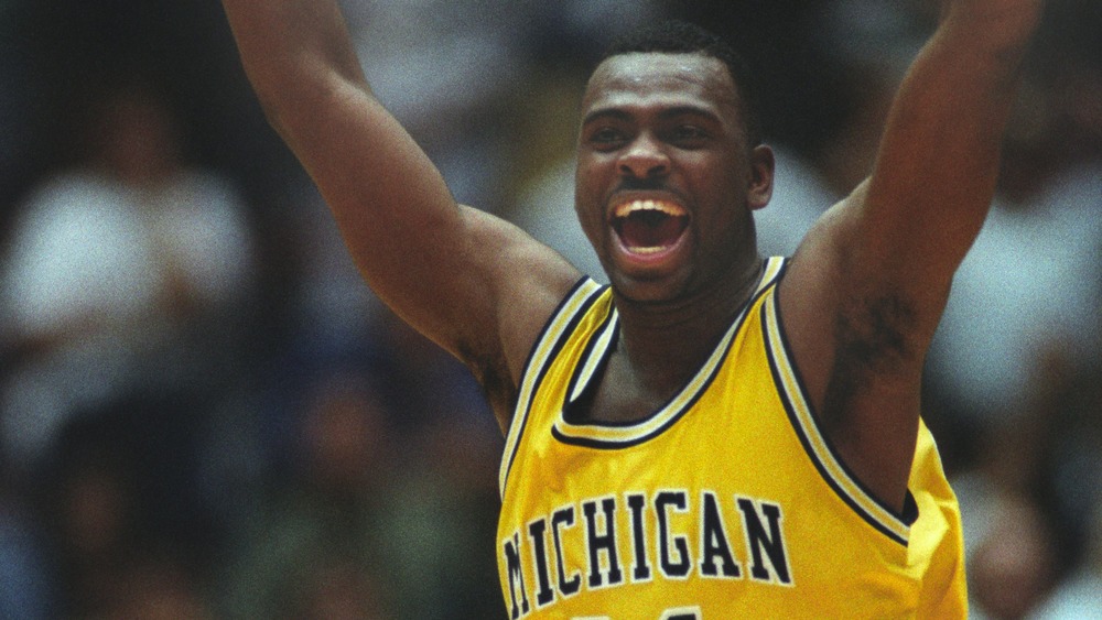 Michigan's Ray Jackson celebrating