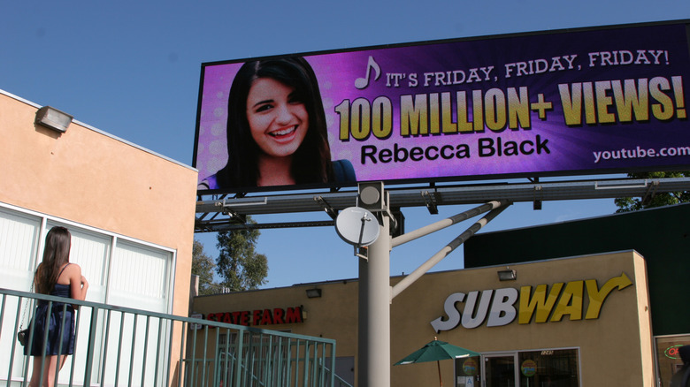 Rebecca 100 million views Billboard Subway
