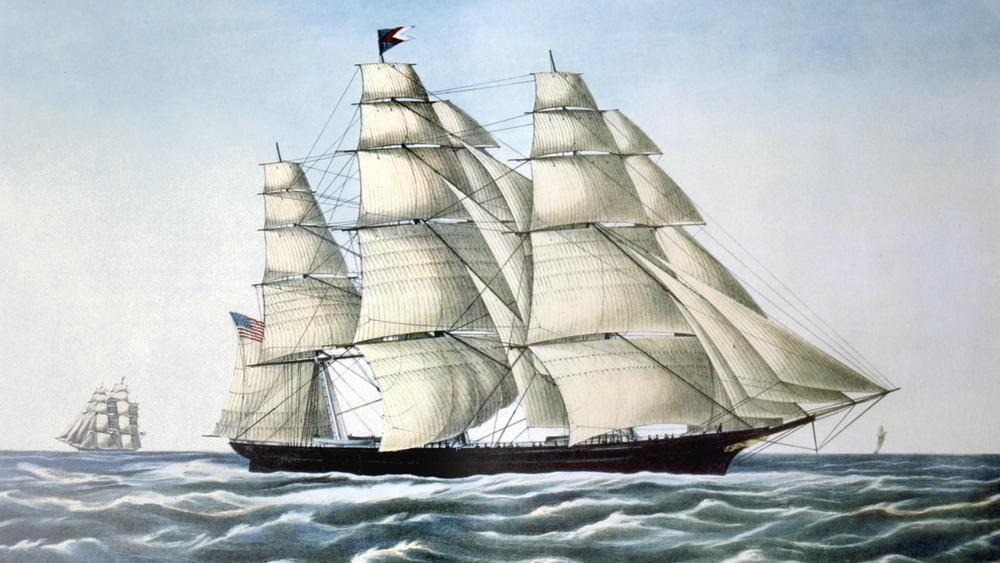 Ship at sea