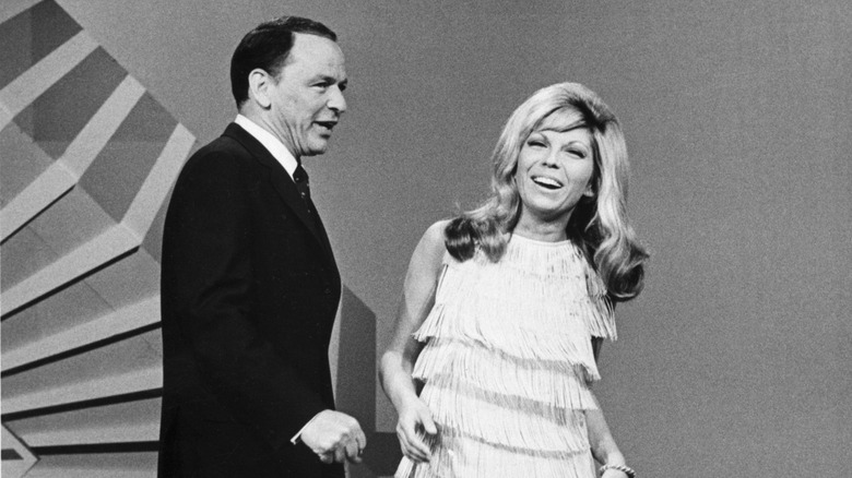Frank Sinatra and daughter Nancy Sinatra performing together