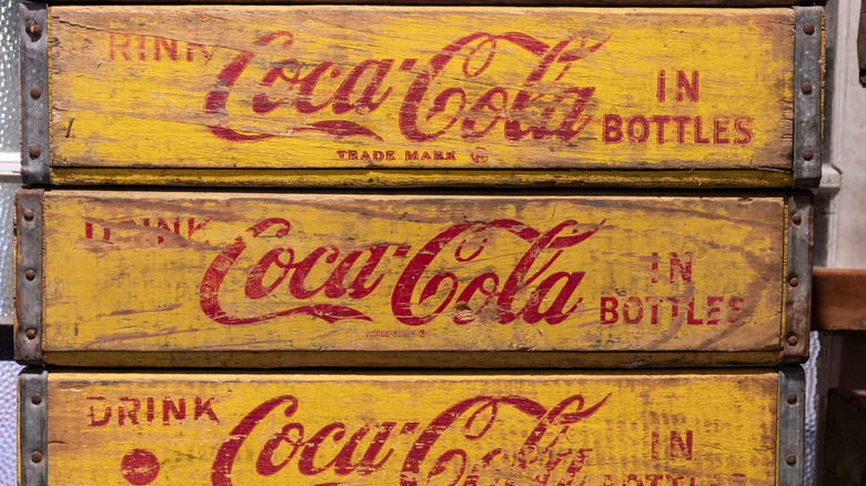 Antique Coca-Cola boxes