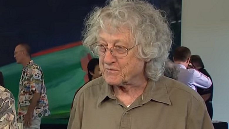 Rod Holt glasses grey shirt at event