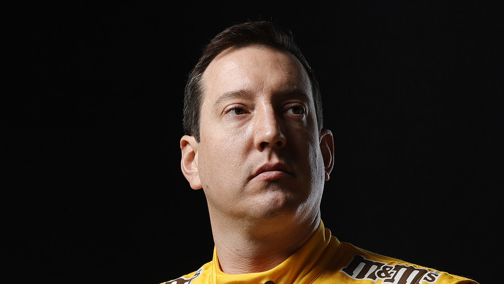 Kyle Busch gazes into the distance