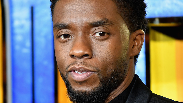 Chadwick Boseman smiling